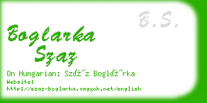 boglarka szaz business card